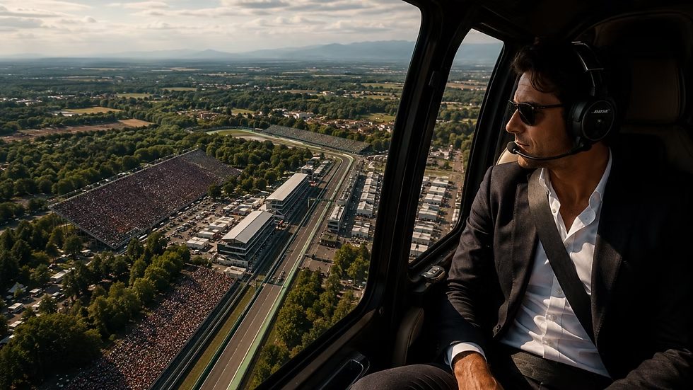 Monaco grand prix helicopter