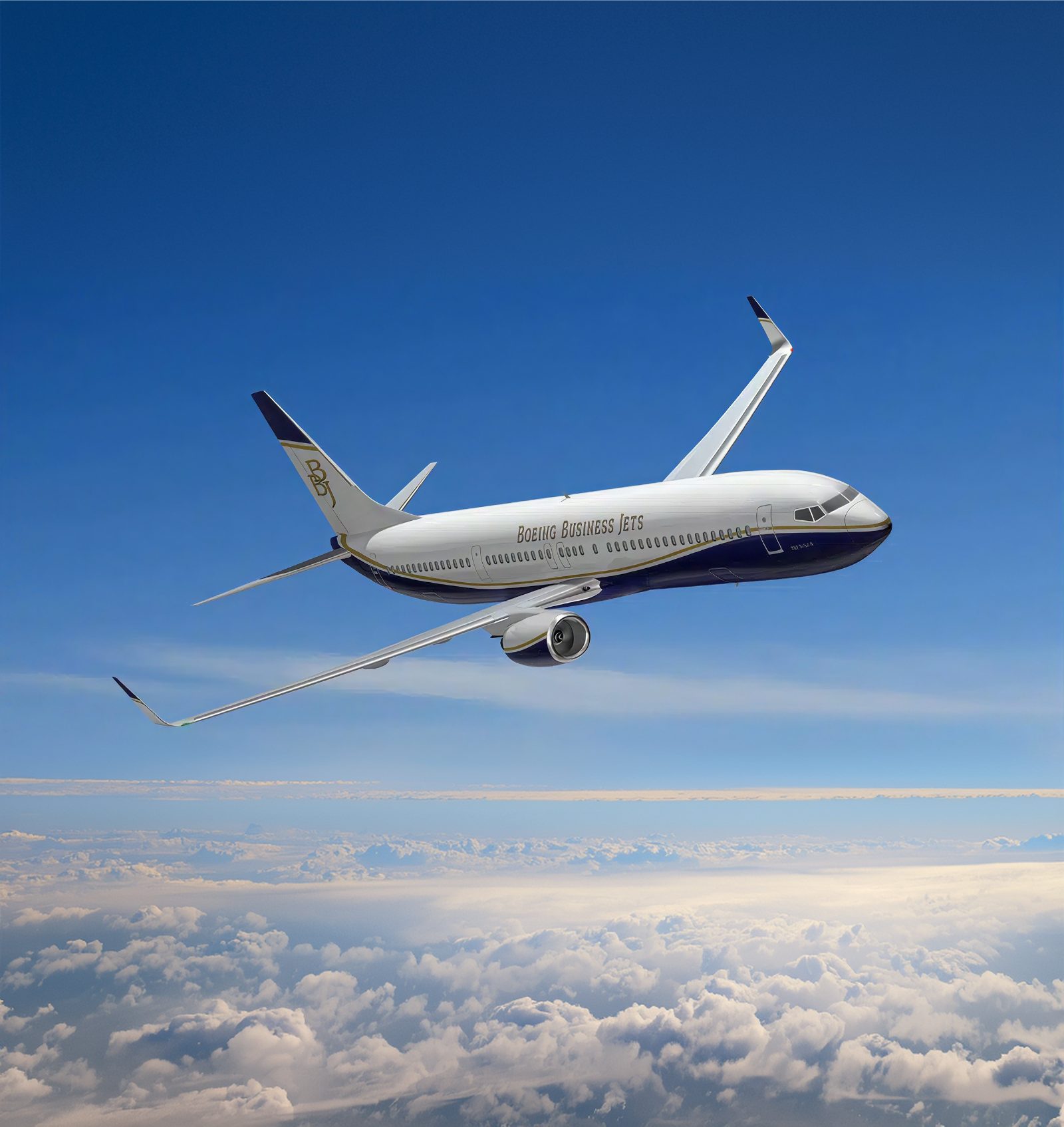Boeing BBJ private aircraft for large group charter travel