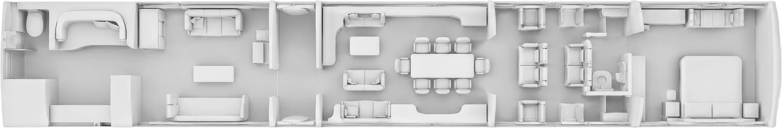 Esquema de cabina del Boeing BBJ MAX 7