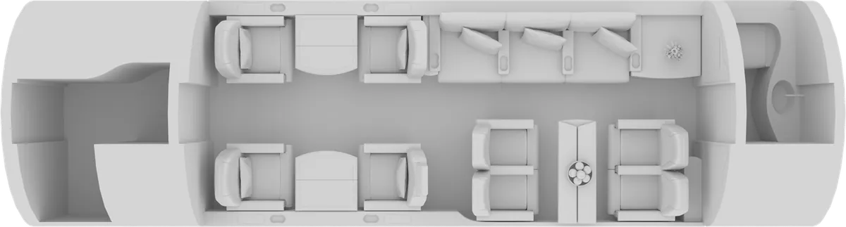 Esquema de cabina del Bombardier Challenger 604