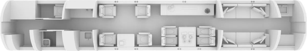 Esquema de cabina del Gulfstream G650 / G650ER