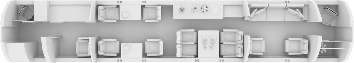 Esquema de cabina del Bombardier Global 6000