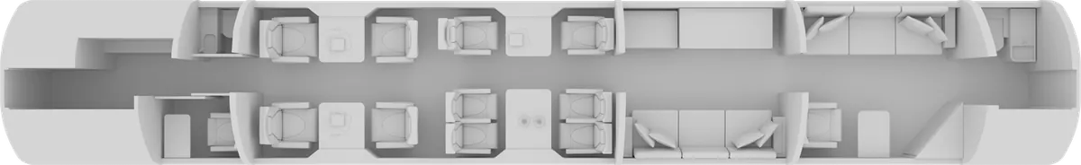 Esquema de cabina del Bombardier Global 7500