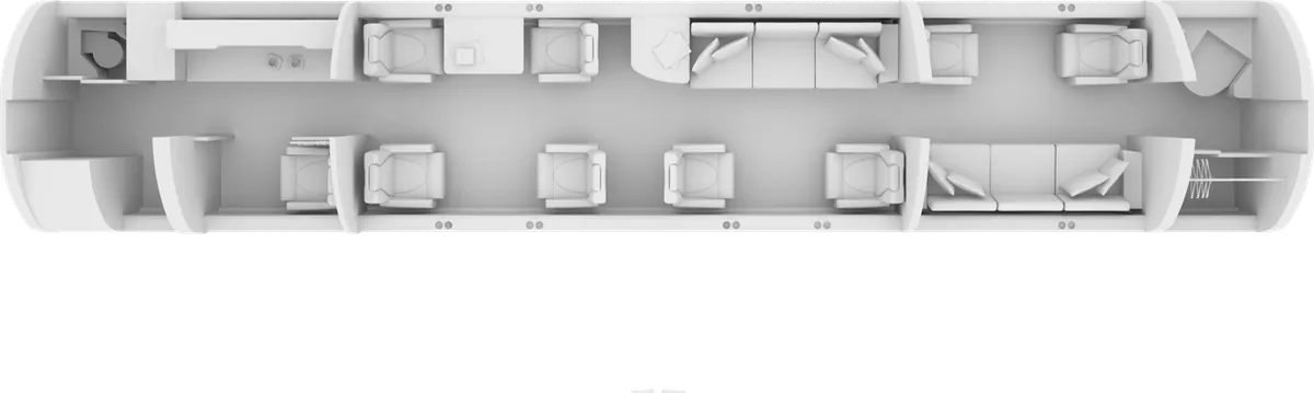 Esquema de cabina del Bombardier Global Express XRS