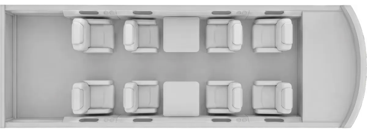 Esquema de cabina del Beechcraft Beechjet 400A