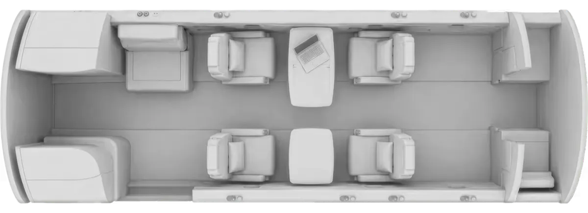 Esquema de cabina del Cessna Citation CJ4