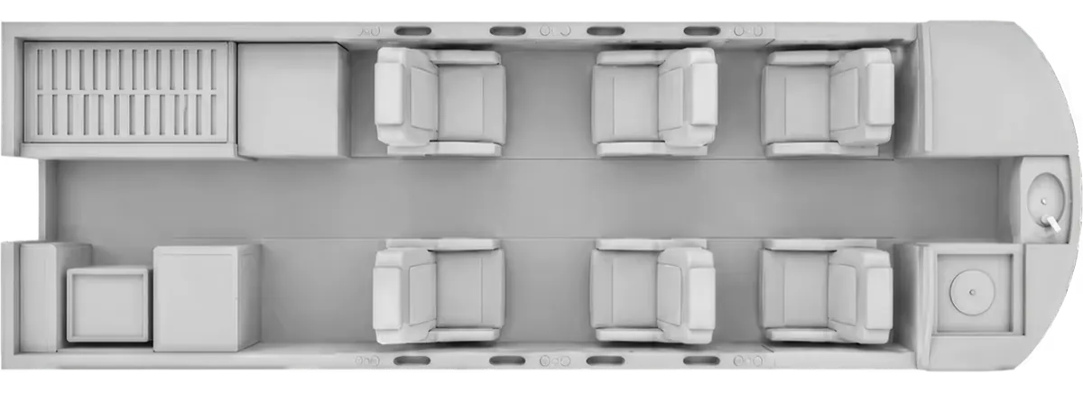 Esquema de cabina del Beechcraft Hawker 400XP
