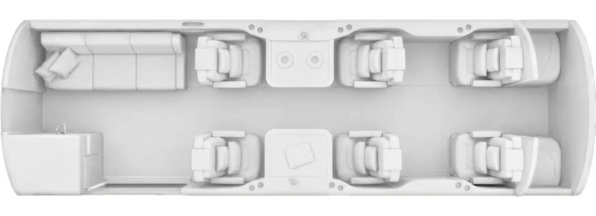 Esquema de cabina del Cessna Citation Excel
