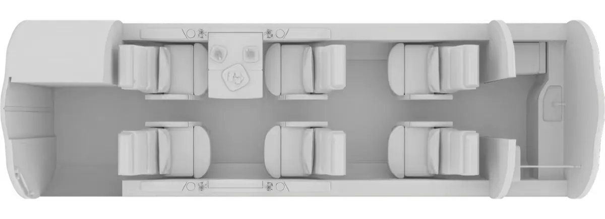 Esquema de cabina del Bombardier Learjet 40