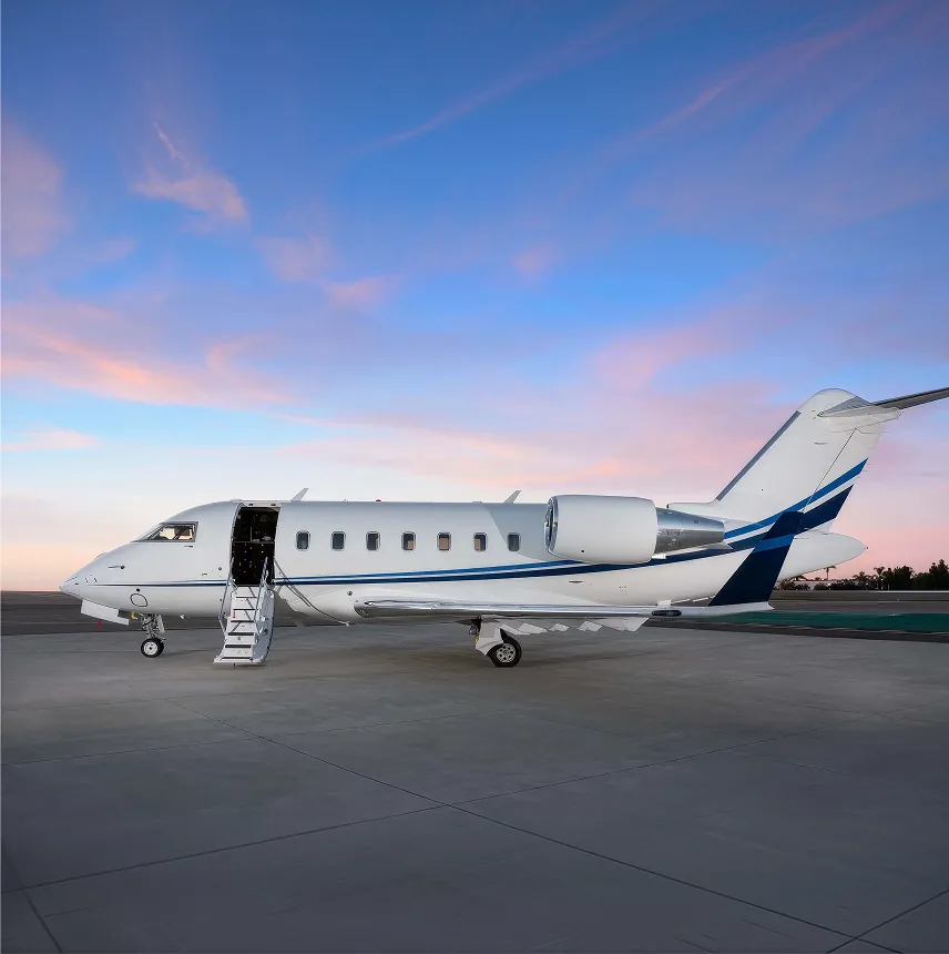 Bombardier Challenger 605, vista exterior
