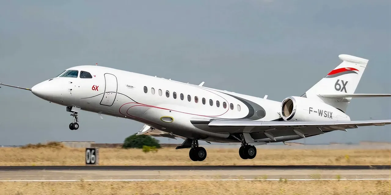 Dassault Falcon 6X, vista exterior