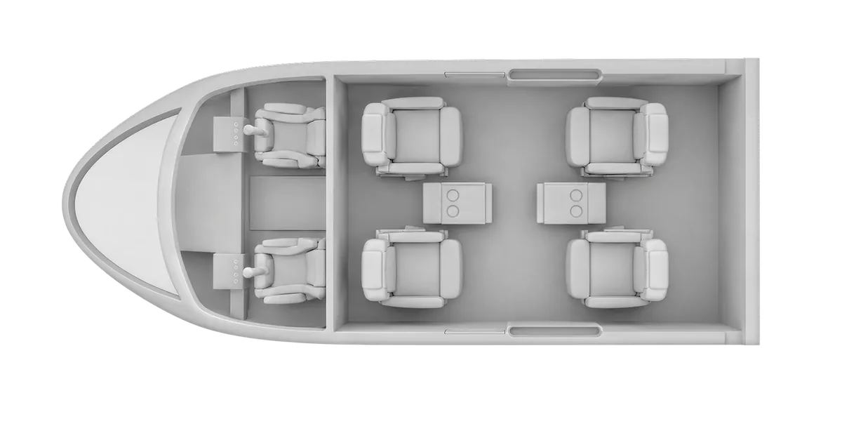 Esquema de cabina del Airbus ACH160