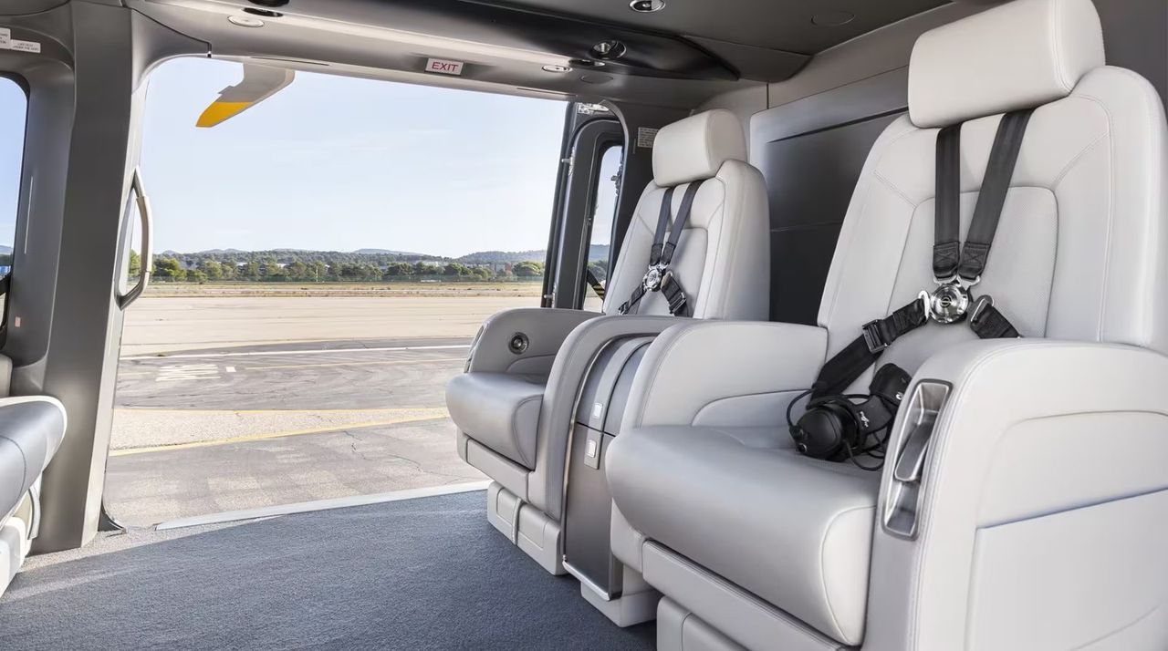 Airbus ACH160 helicopter, cabin interior