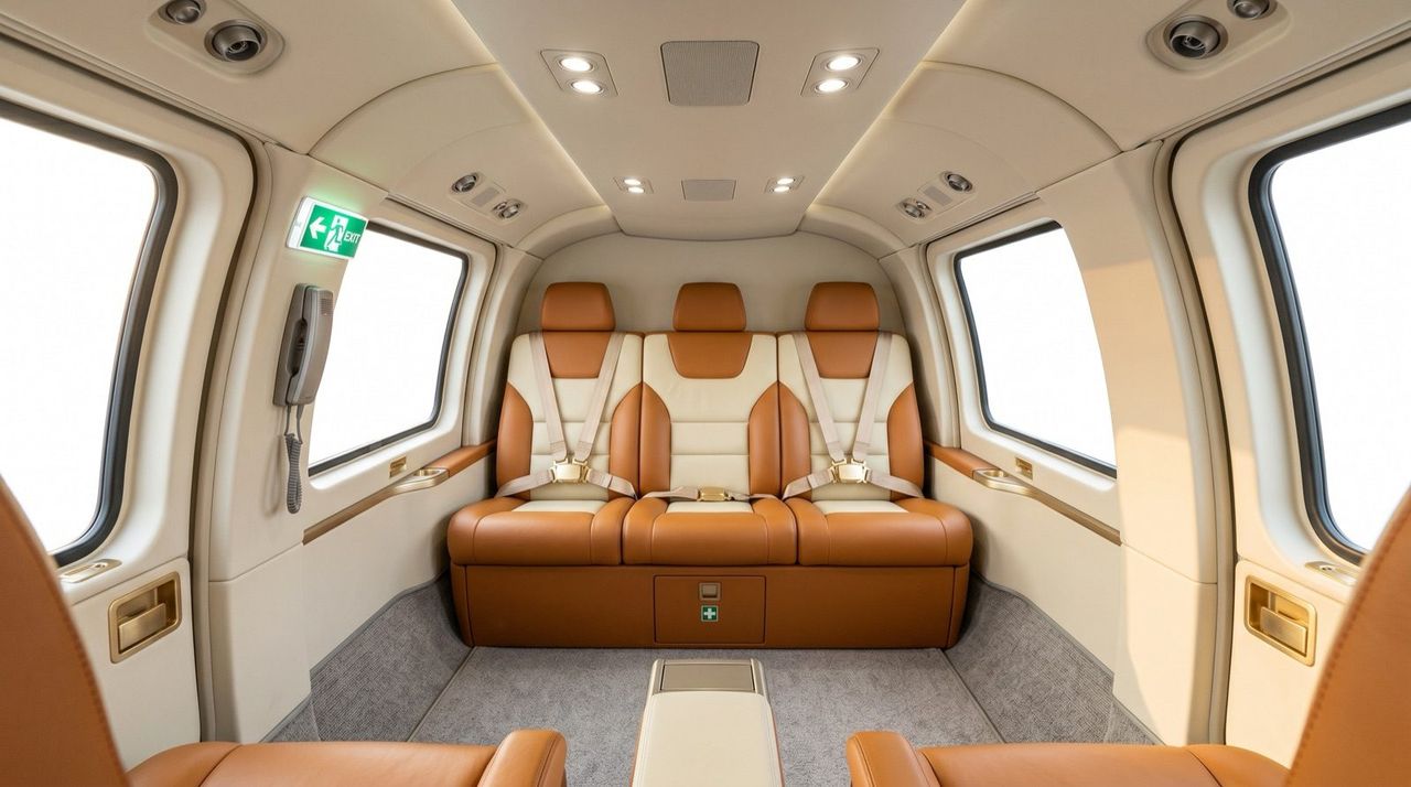 Airbus AS365 N3+ helicopter, cabin interior