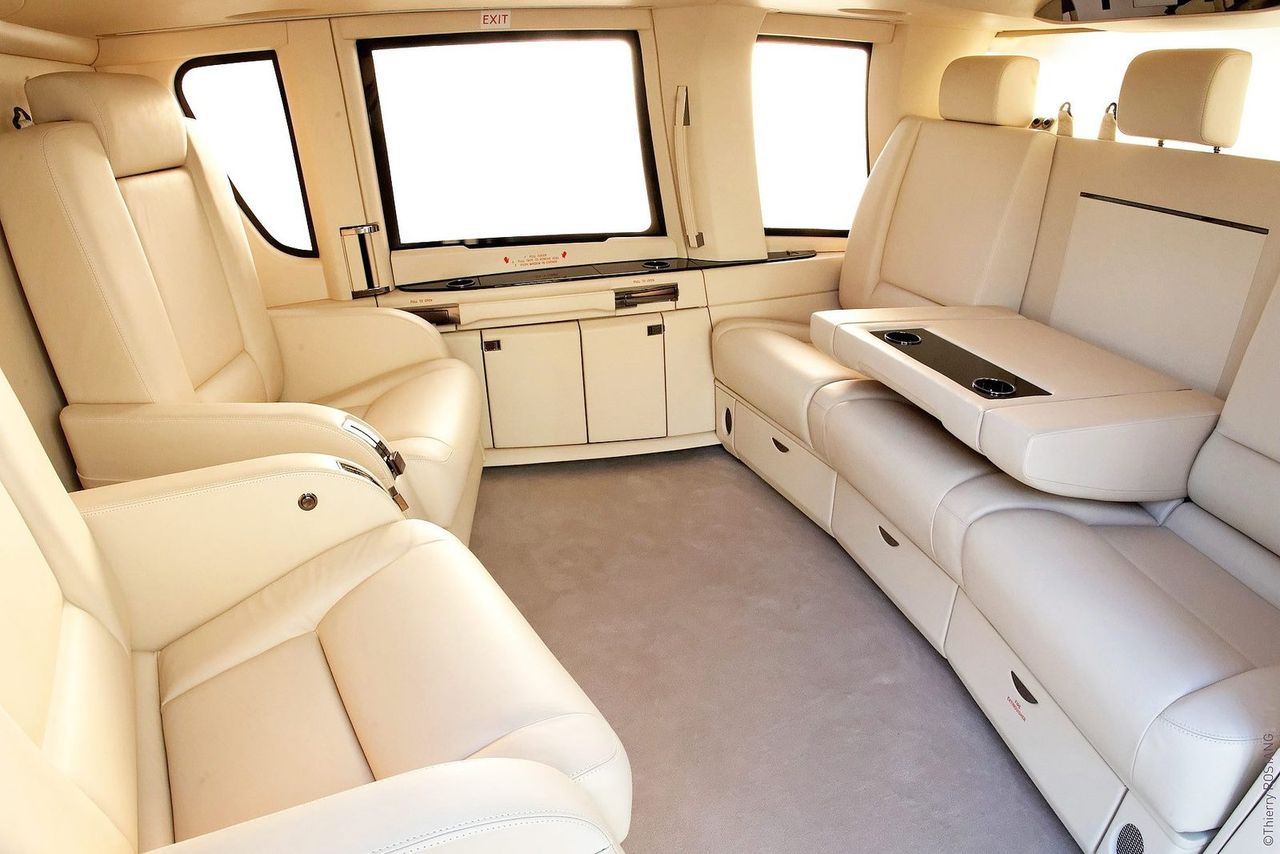 Airbus H155 helicopter, cabin interior
