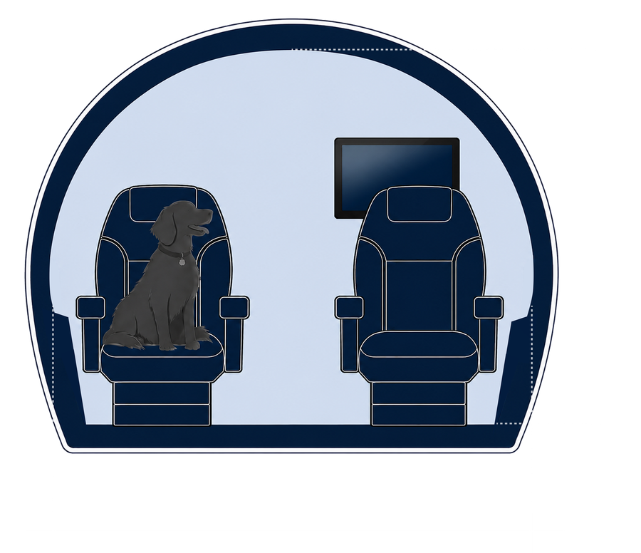 Gulfstream G450 cabin cross-section