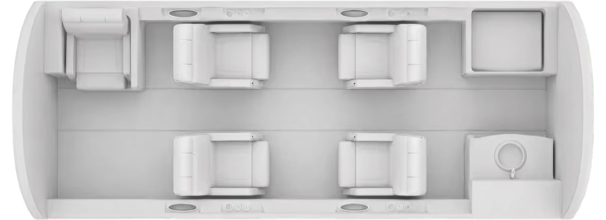 Cessna Citation CJ1 cabin layout diagram