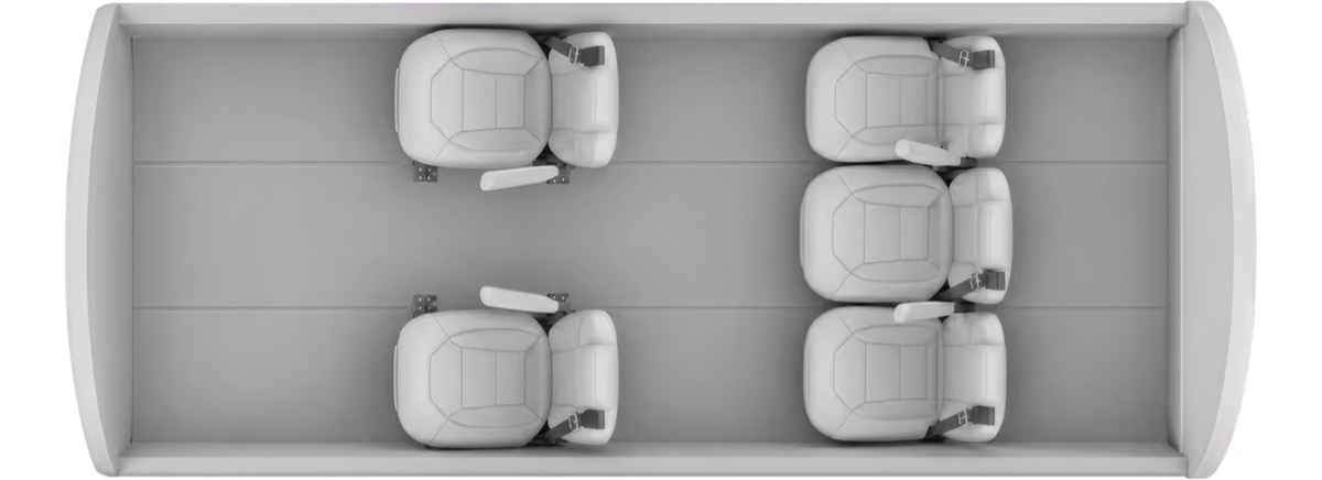 Cirrus Vision Jet SF50 cabin layout diagram