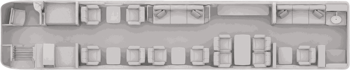 Gulfstream G800 cabin layout diagram
