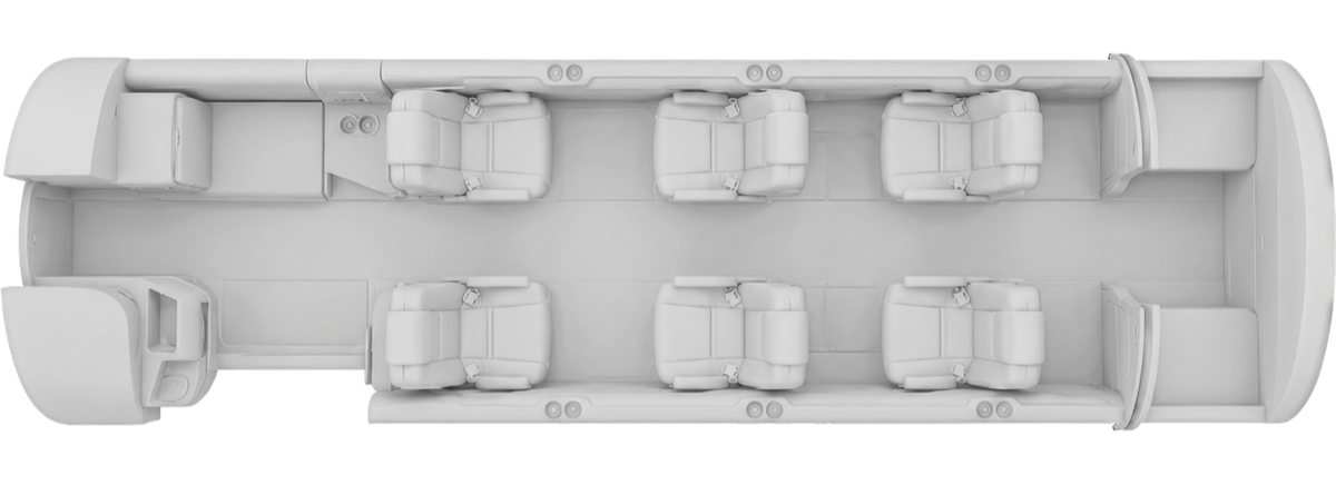 Cessna Citation CJ4 Gen2 cabin layout diagram