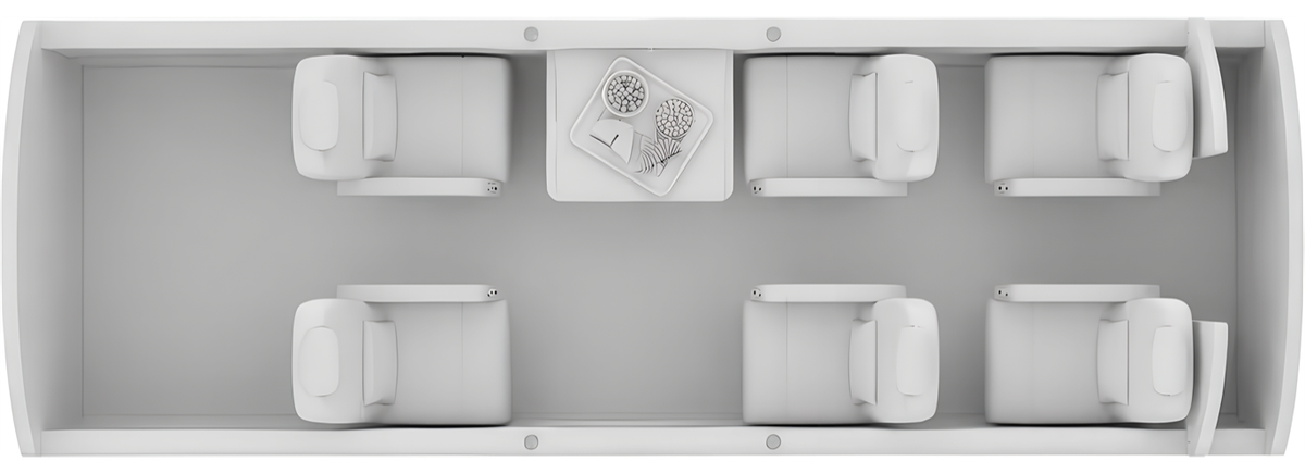 Hawker Premier 1 cabin layout diagram