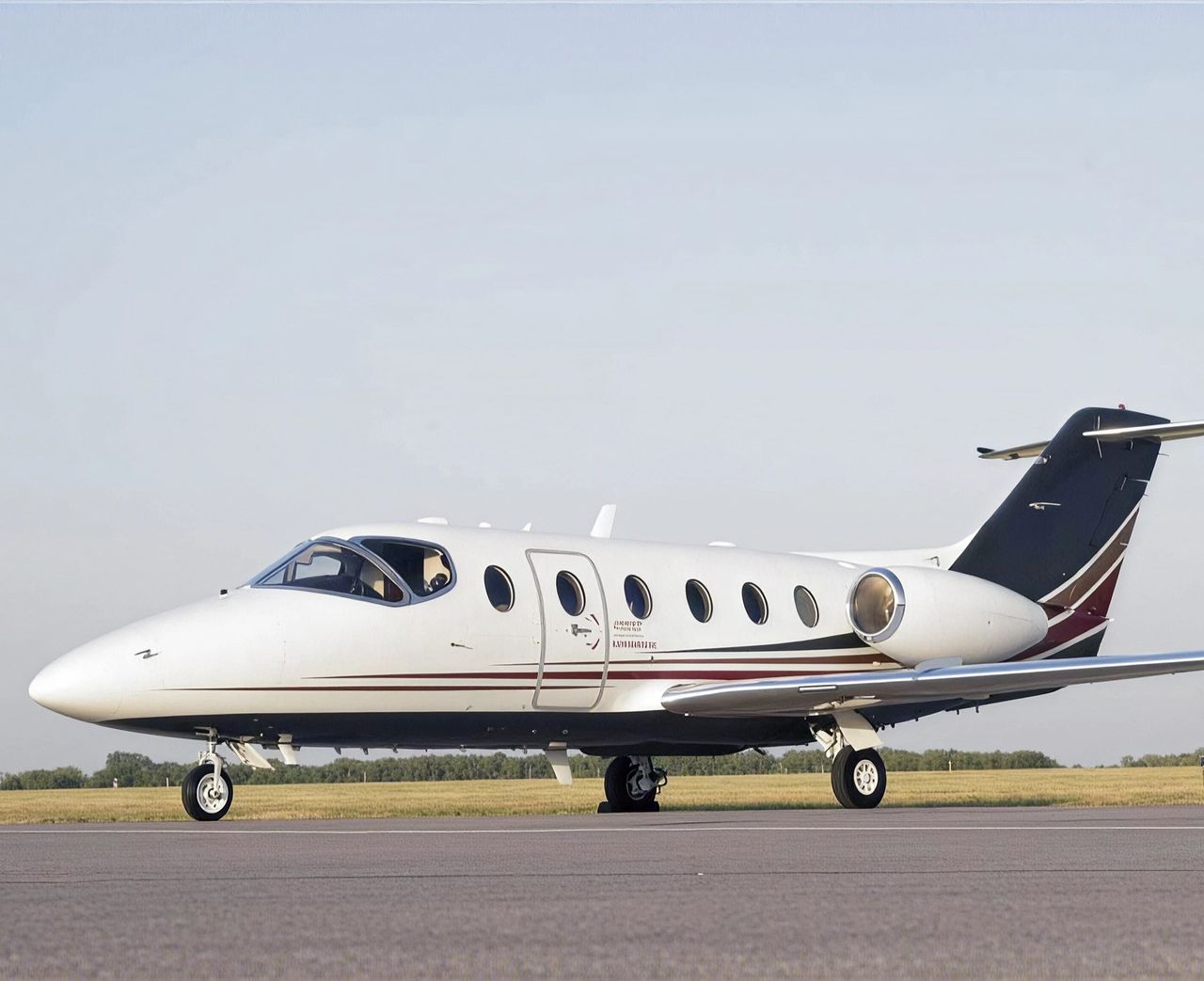 Beechcraft Hawker 400 private jet, exterior view