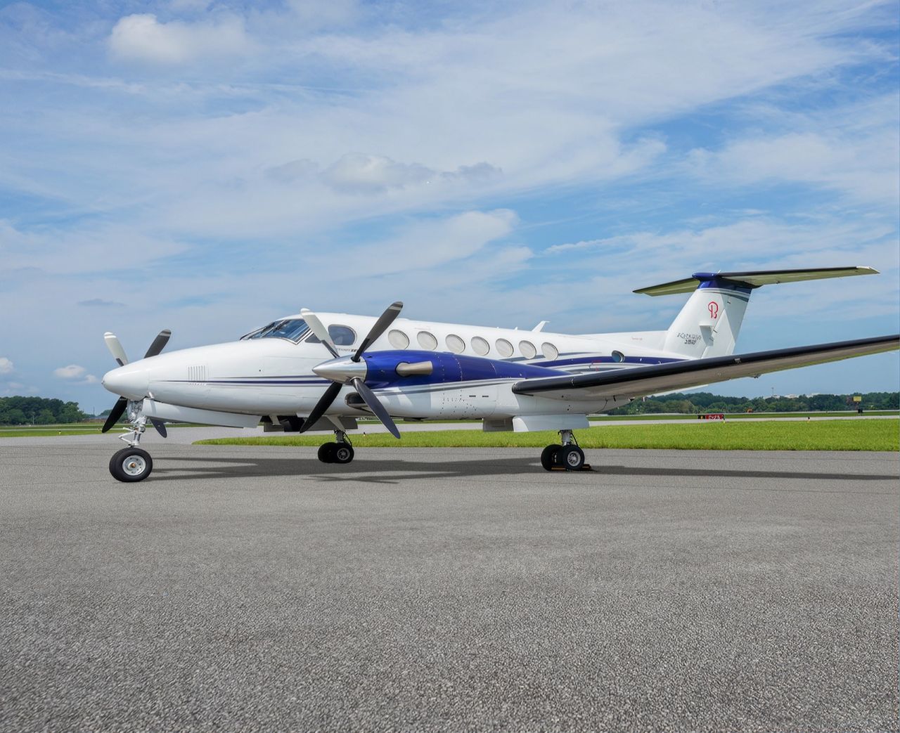Beechcraft King Air 360 private jet, exterior view