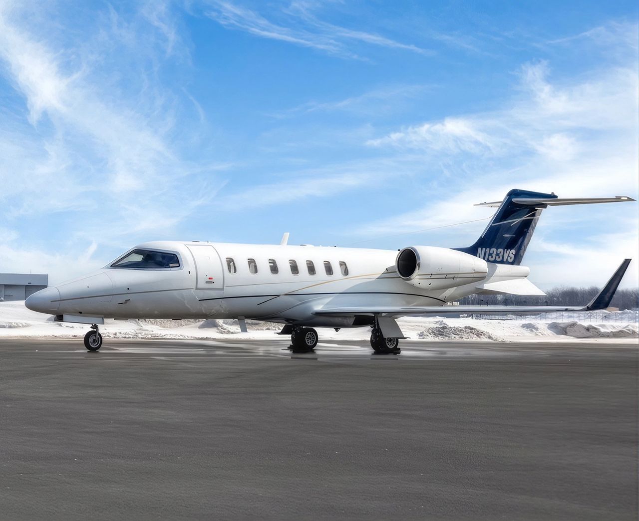 Bombardier Learjet 40 private jet, exterior view