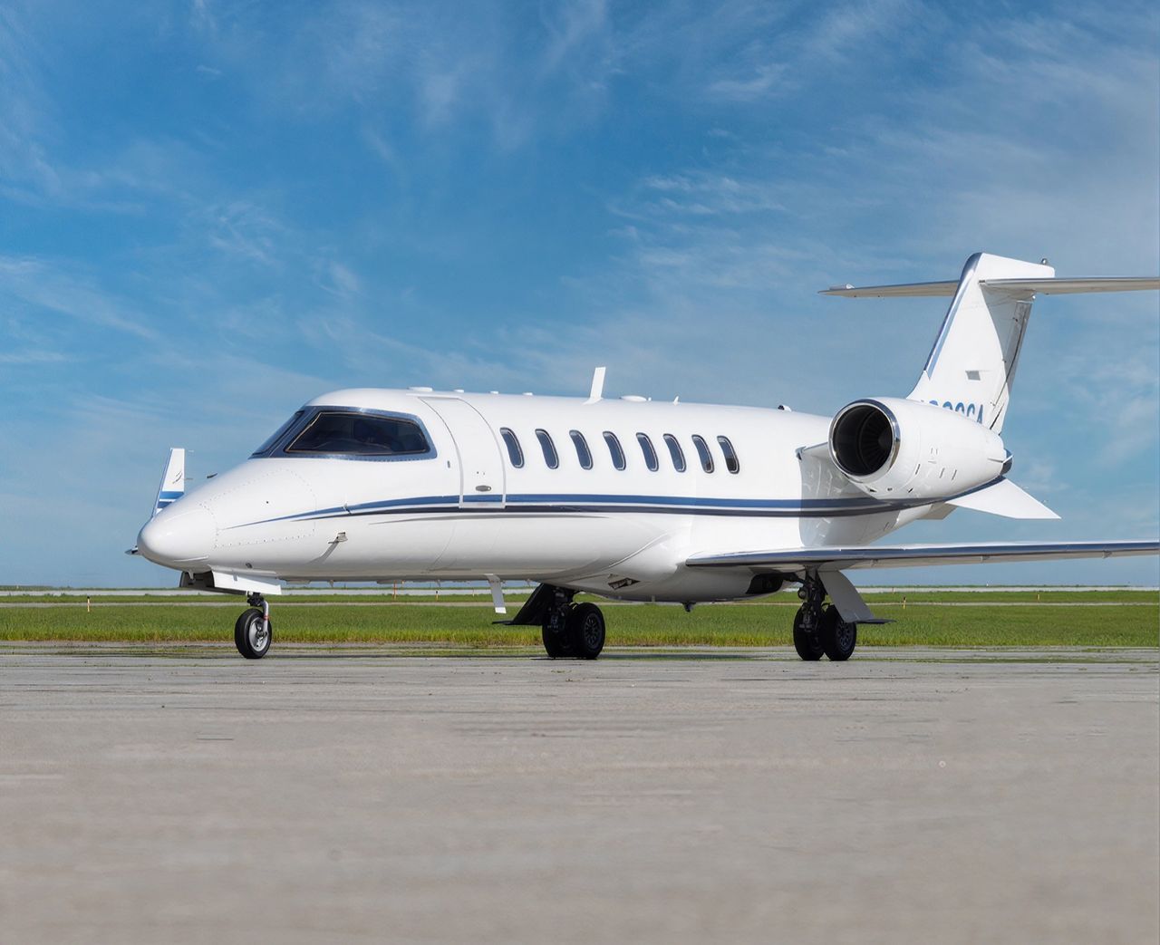 Bombardier Learjet 45 private jet, exterior view