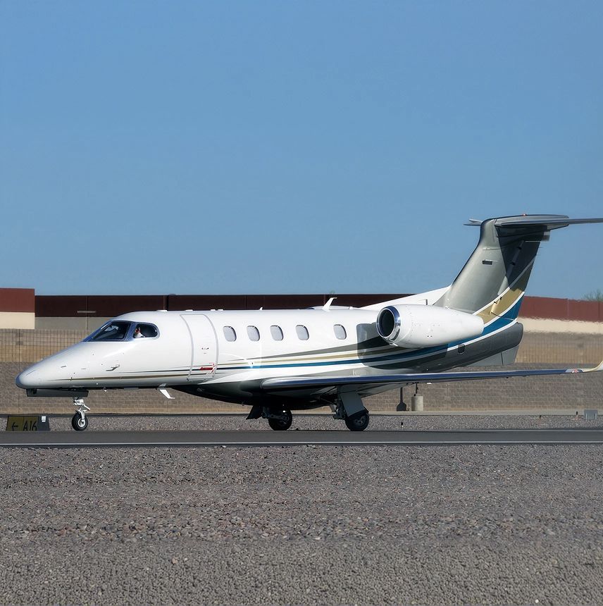 Bombardier Learjet 75 private jet, exterior view