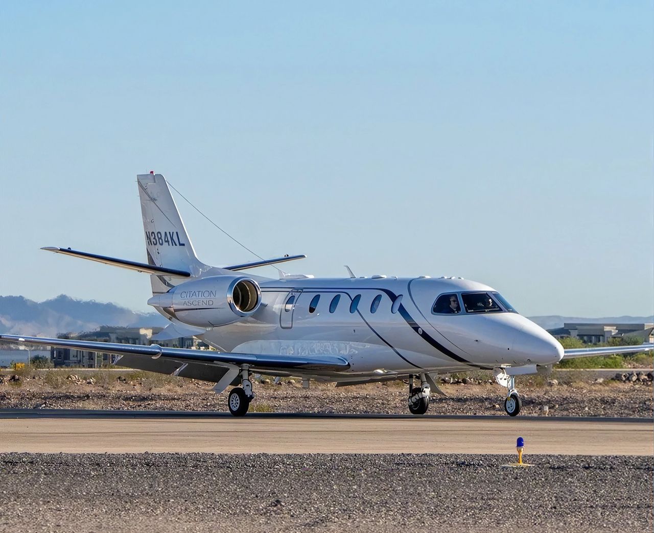 Cessna Citation Ascend private jet, exterior view