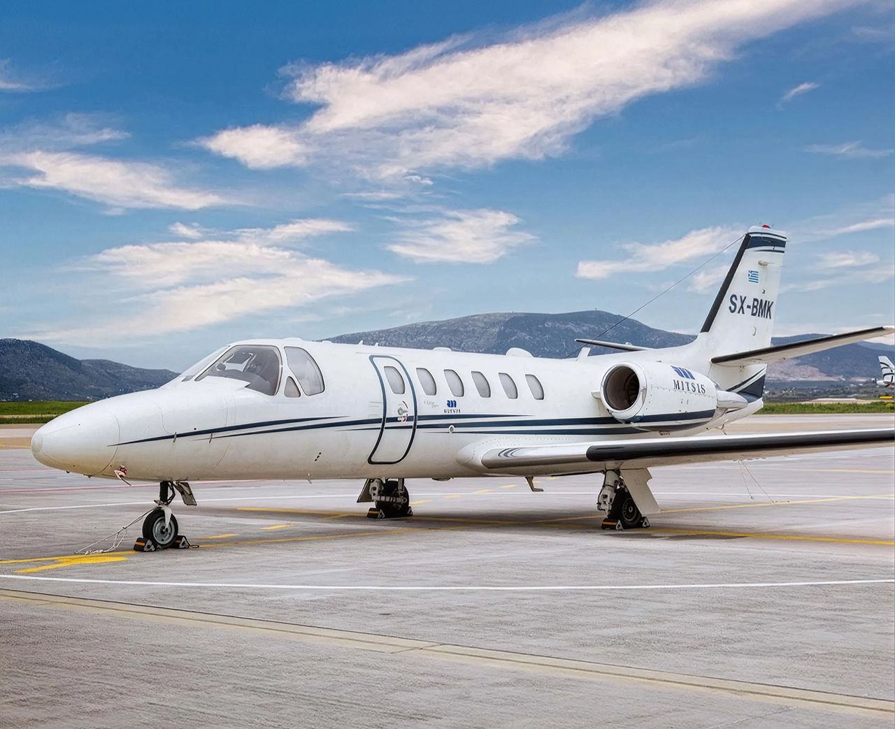 Cessna Citation Bravo private jet, exterior view