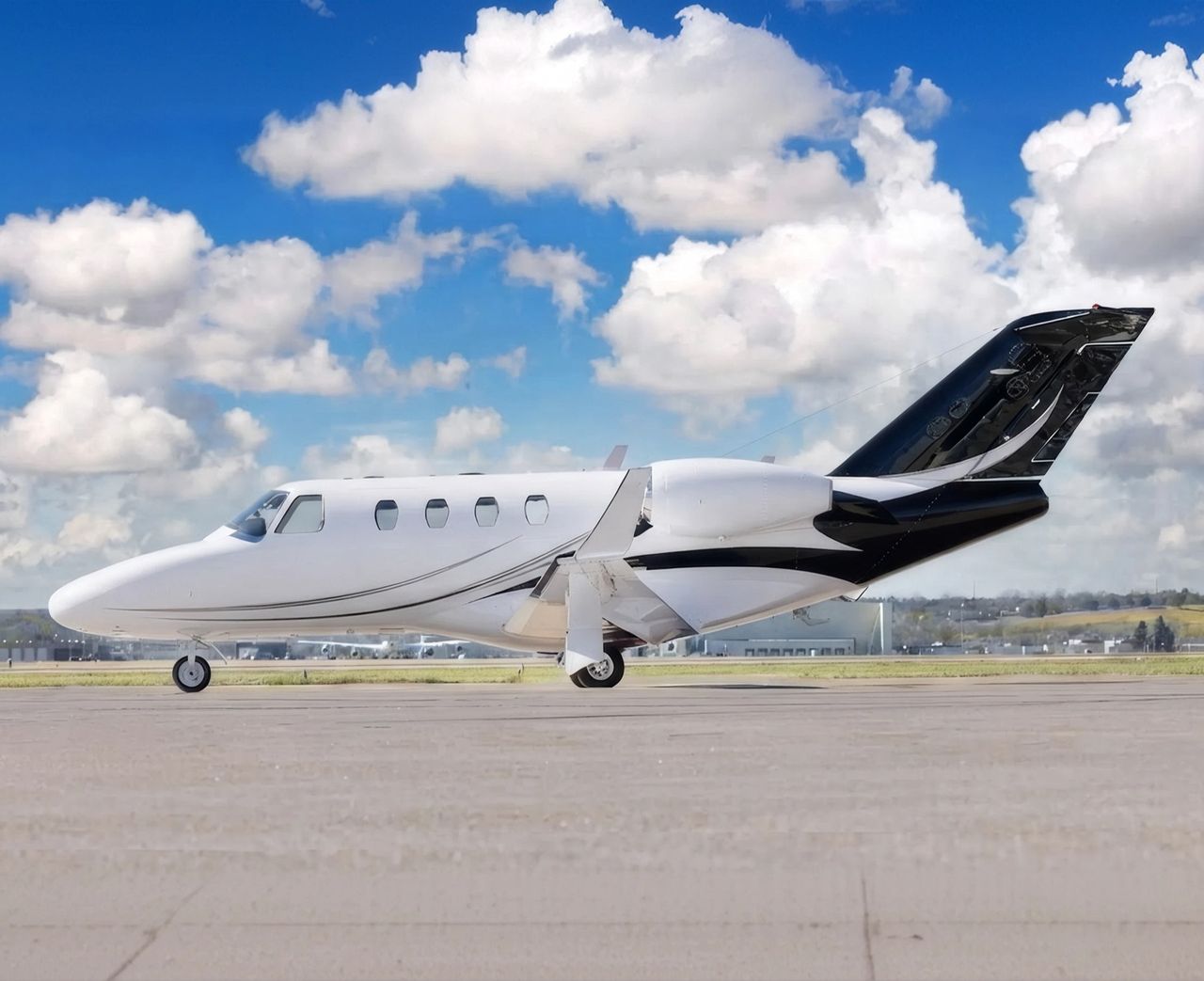 Cessna Citation CJ1 private jet, exterior view