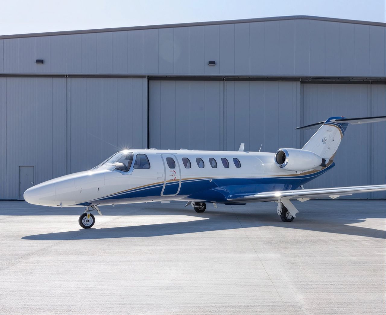 Cessna Citation CJ2 private jet, exterior view