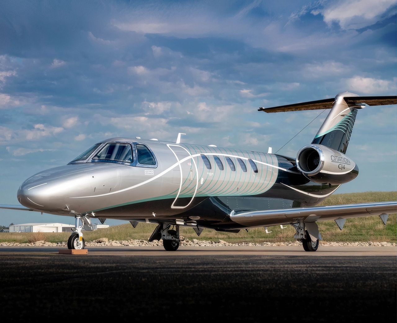 Cessna Citation CJ4 private jet, exterior view