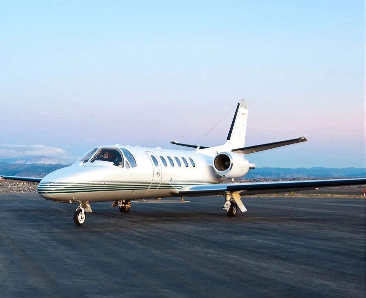 Cessna Citation II private jet, exterior view