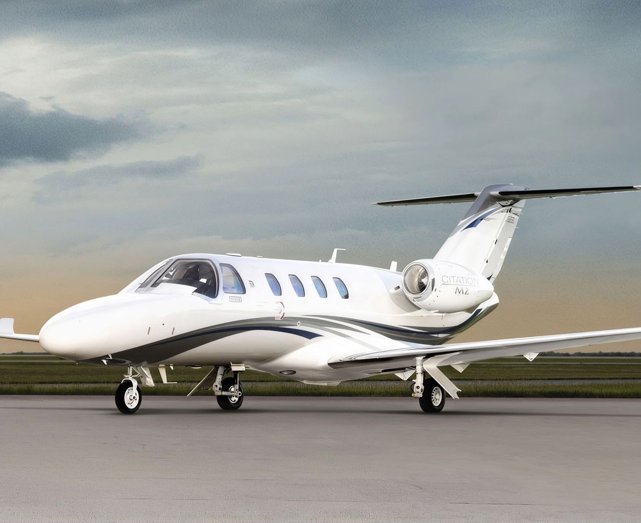 Cessna Citation M2 private jet, exterior view