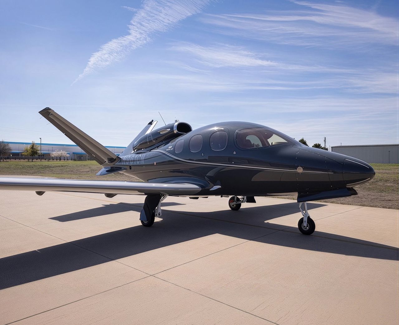 Cirrus Vision Jet SF50 private jet, exterior view