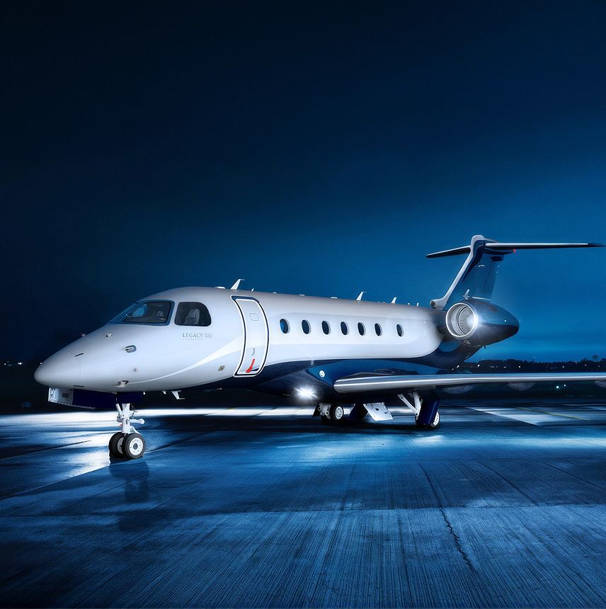 Embraer Legacy 500 private jet, exterior view