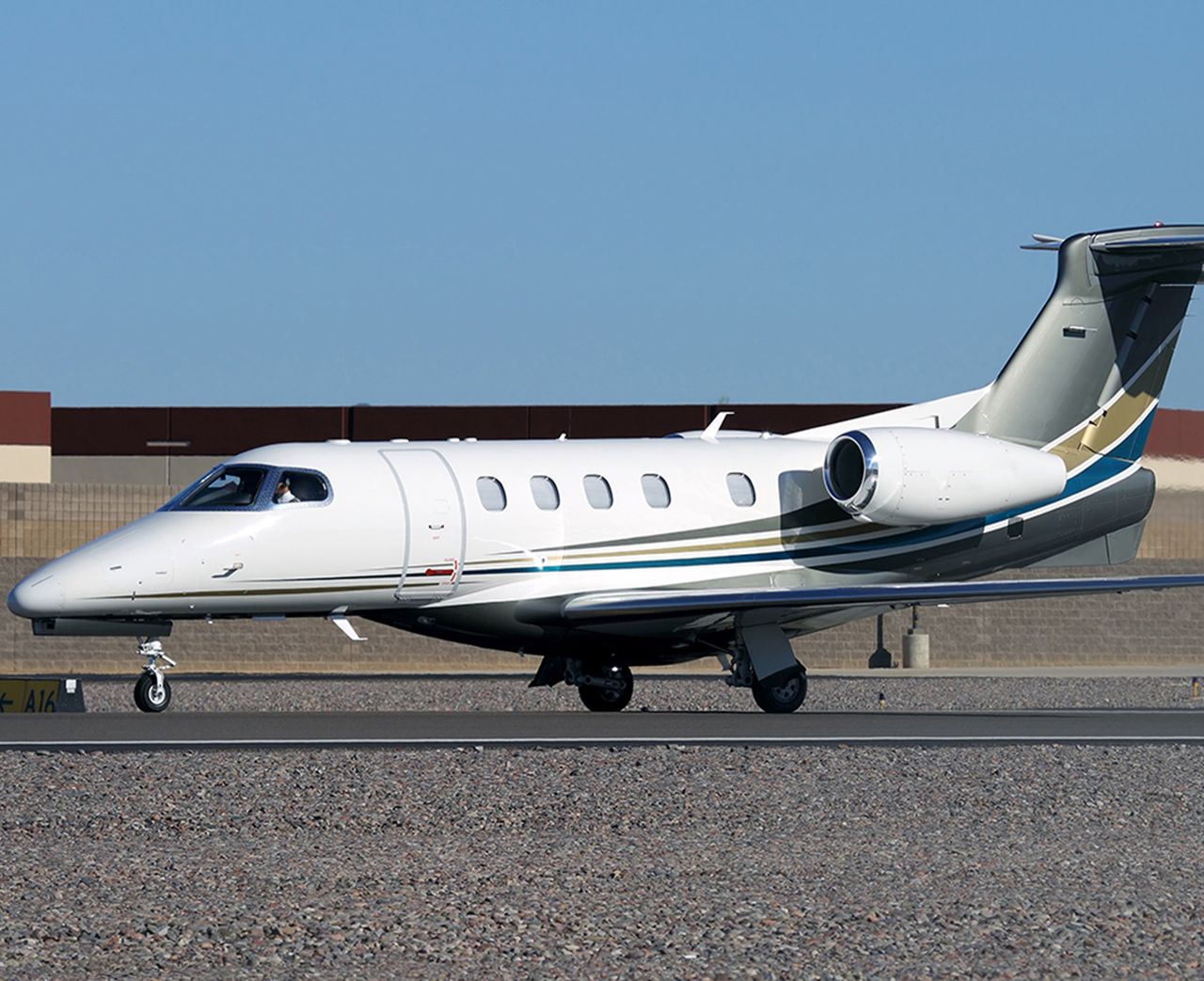 Embraer Phenom 300 private jet, exterior view