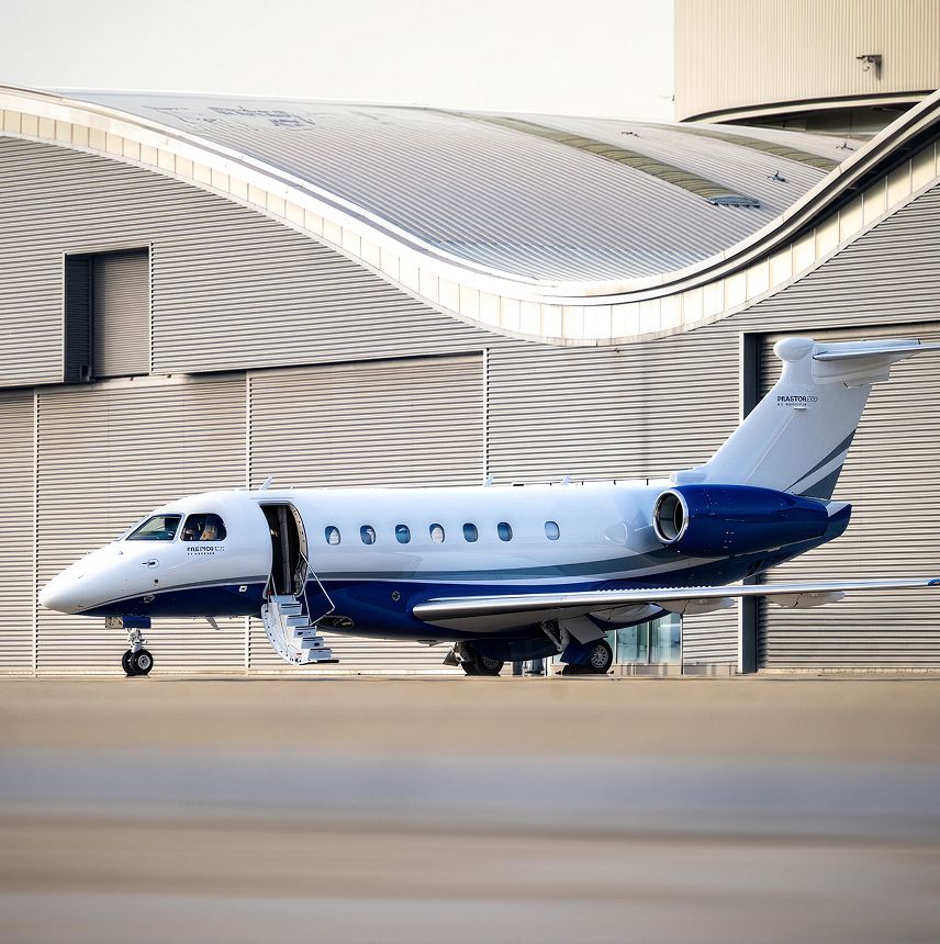 Embraer Praetor 600 private jet, exterior view