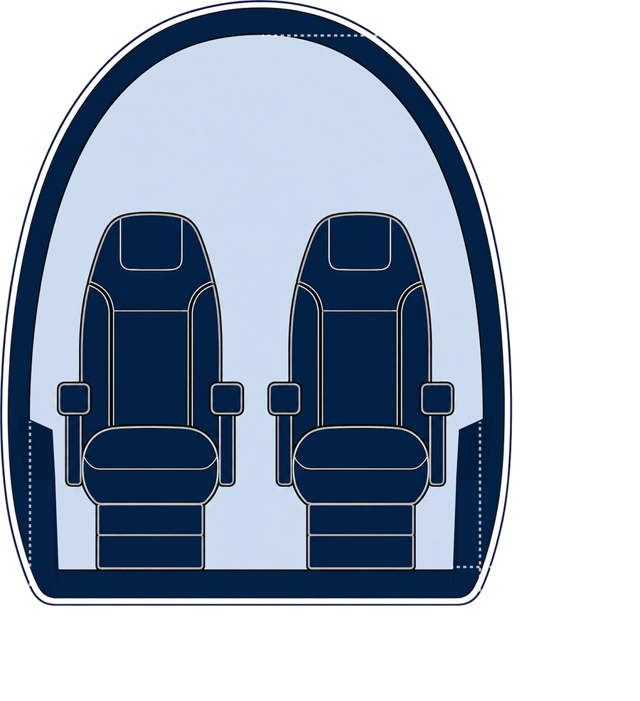 Airbus ACH160 cabin cross-section