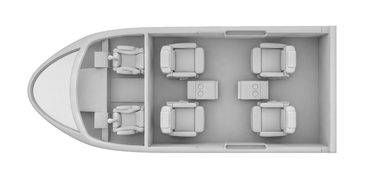 Airbus ACH160 cabin layout diagram