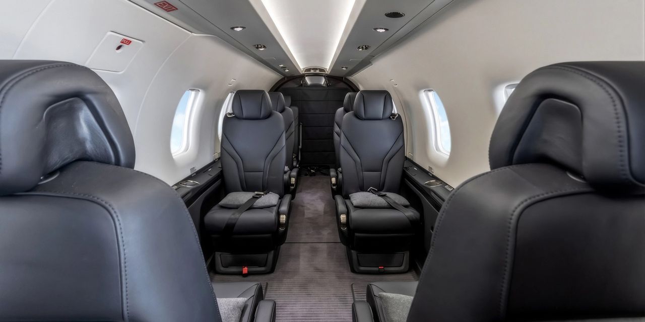 Pilatus PC-12 NGX private jet, cabin interior