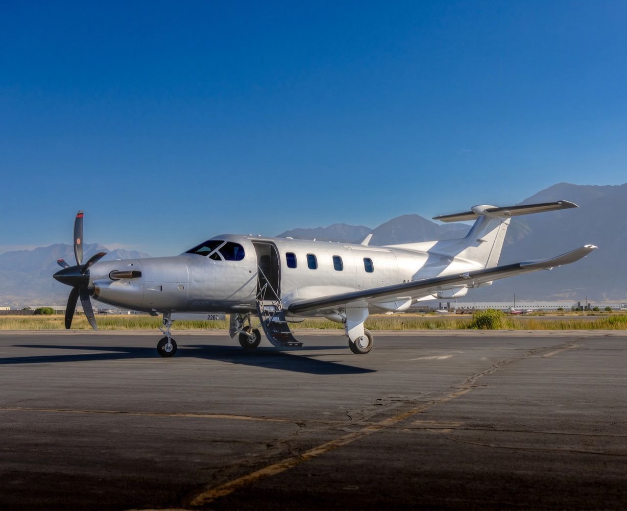 Pilatus PC-12 NGX private jet, exterior view