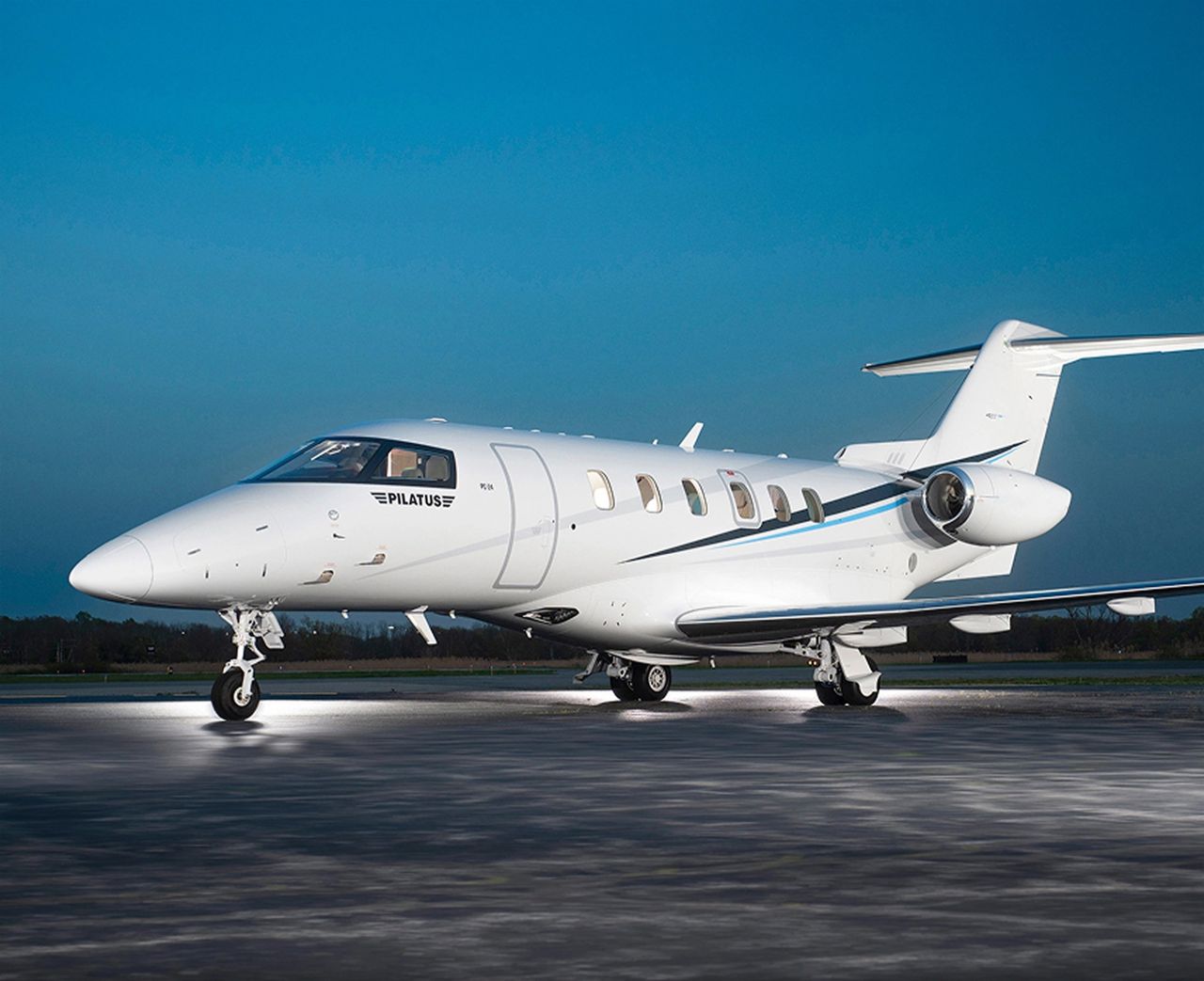 Pilatus PC-24 private jet, exterior view